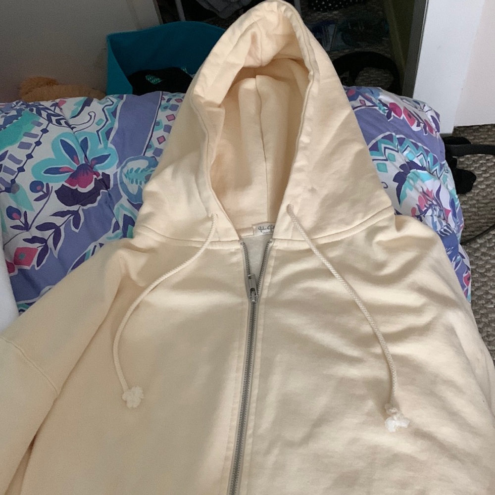 Cream/light yellow christy hoodie